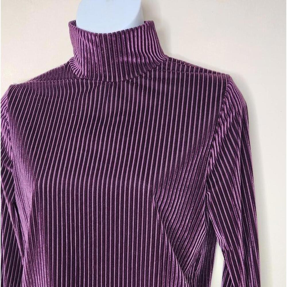 Intimissimi Open Back Ribbed Velvet wine Bodysuit Size S - Picture 3 of 9